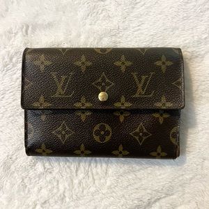💖 Louis Vuitton Monogram Porte Tresor Etui Papiers Trifold Wallet 💖